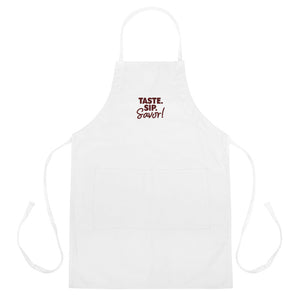 Taste Sip Savor Embroidered Apron