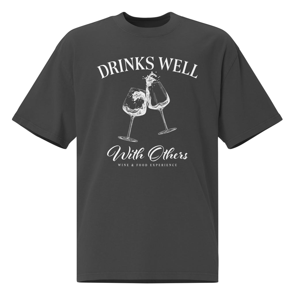 Drinks Well With Others Oversized Vintage Tee