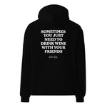 Wine Glasses Oversized Hoodie