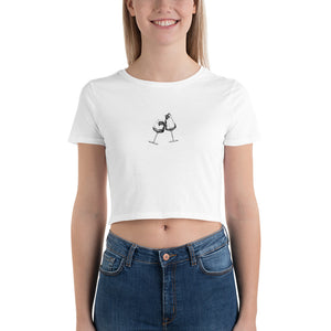 Wine Glasses Crop Tee