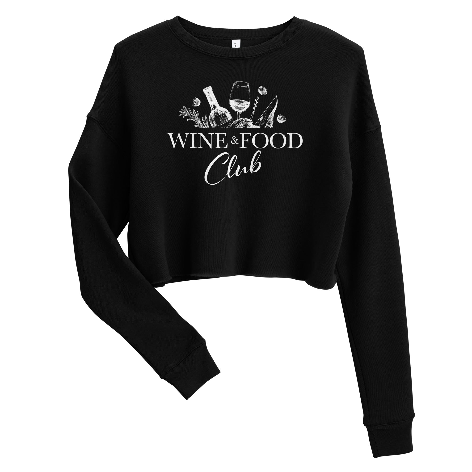 Wine & Food Club Crop Sweatshirt