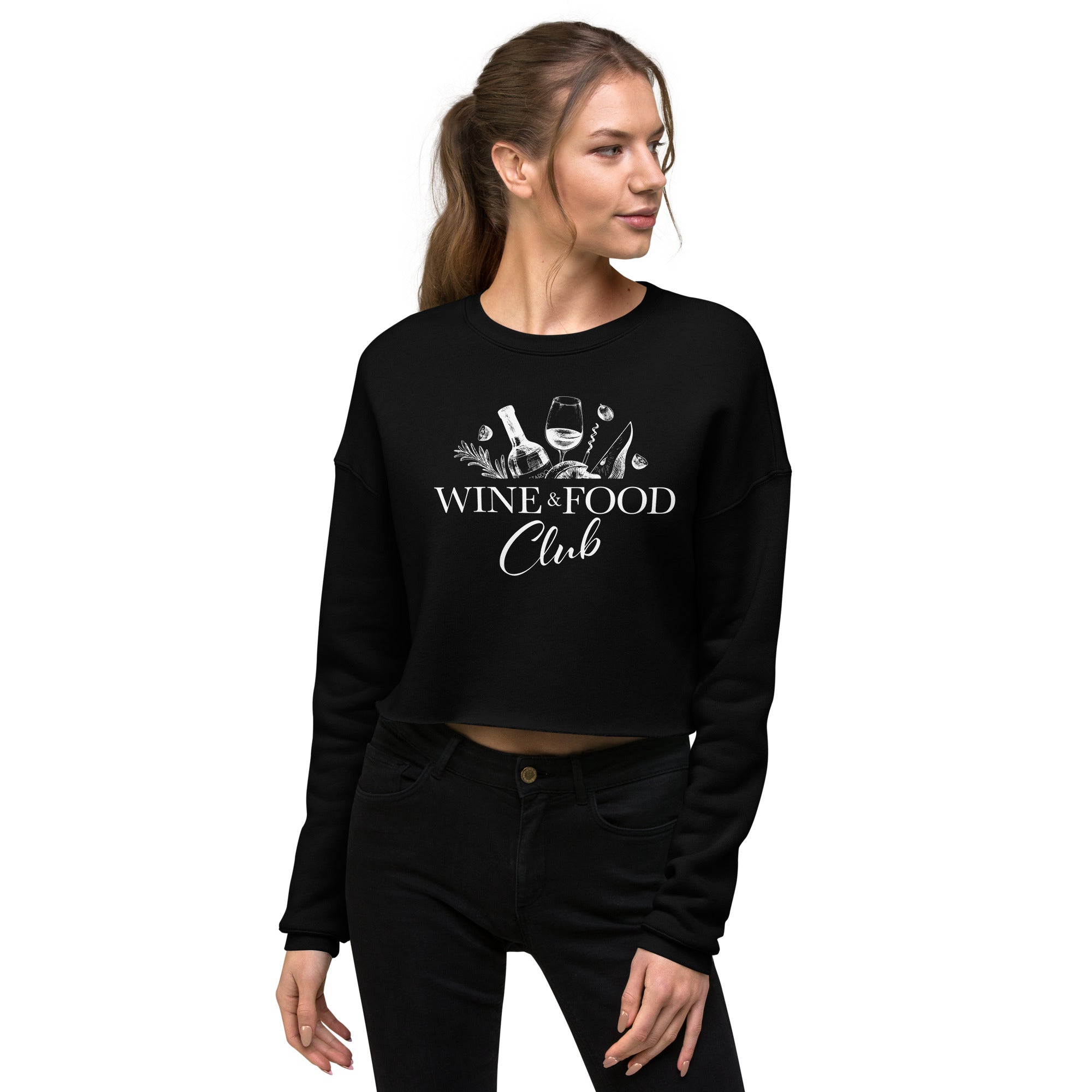 Wine & Food Club Crop Sweatshirt